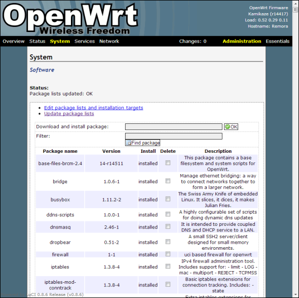 OpenWrt——适用于路由器的Linux系统